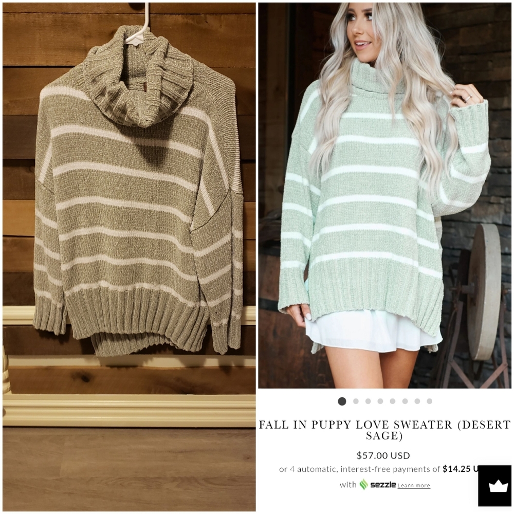 Chenille turtleneck